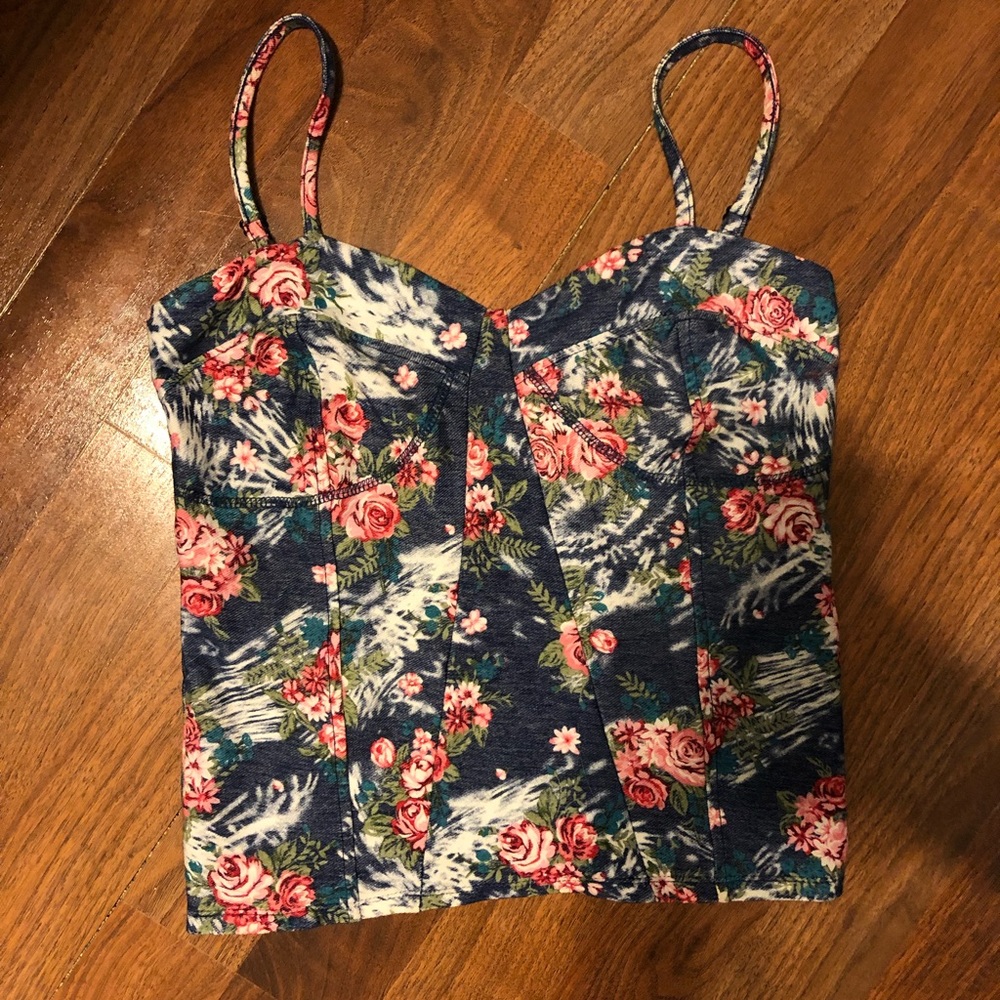 Floral crop top
